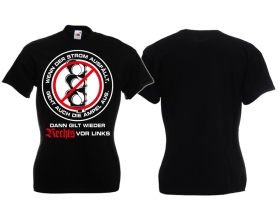 Frauen T-Shirt - Rechts vor Links - Wenn der Strom ausfällt - geht auch die Ampel aus - Motiv 2 - schwarz Frauen T-Shirt - Rechts vor Links - Wenn der Strom ausfällt - geht auch die Ampel aus - Motiv 2 - schwarz