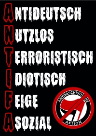 NUTZLOSE ANTIFA - Aufkleber Paket 100 Stück NUTZLOSE ANTIFA - Aufkleber Paket 100 Stück