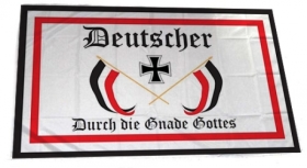 Fahne - Deutscher durch Gnade Gottes (250x150) (304) Fahne - Deutscher durch Gnade Gottes (250x150) (304)
