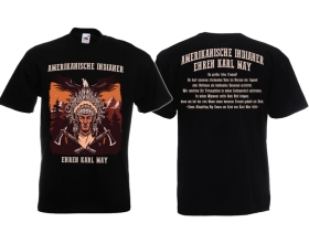 Frauen T-Shirt - Indianer - Amerikanische Indianer ehren Karl May - schwarz Frauen T-Shirt - Indianer - Amerikanische Indianer ehren Karl May - schwarz