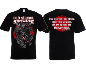 T-Hemd - Old School Samurai - Das Böse besiegen - schwarz T-Hemd - Old School Samurai - Das Böse besiegen - schwarz