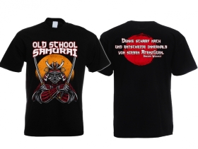 T-Hemd - Old School Samurai - Denke scharf nach - schwarz T-Hemd - Old School Samurai - Denke scharf nach - schwarz