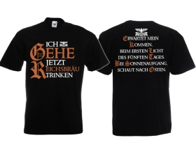T-Hemd - Deutsches Reichsbräu - Erwarte meine Rückkehr T-Hemd - Deutsches Reichsbräu - Erwarte meine Rückkehr