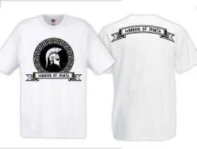 T-Hemd - Warrior of Sparta - weiss T-Hemd - Warrior of Sparta - weiss