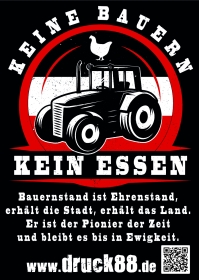 Keine Bauern - Kein Essen - Aufkleber Paket 100 Stück Keine Bauern - Kein Essen - Aufkleber Paket 100 Stück