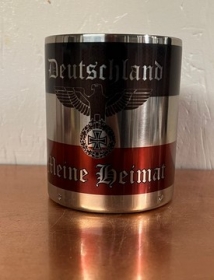 Edelstahltasse mit Karabinerhakengriff - Deutschland - Meine Heimat Edelstahltasse mit Karabinerhakengriff - Deutschland - Meine Heimat
