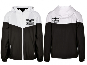 Windbreaker - schwarz/weiß - Klagt nicht, kämpft Windbreaker - schwarz/weiß - Klagt nicht, kämpft