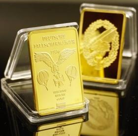 Deko - Gold Unze - Deutsche Fallschirmjäger Deko - Gold Unze - Deutsche Fallschirmjäger