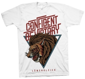 T-Hemd - Confident of Victory - Löwengleich - Shirt weiß T-Hemd - Confident of Victory - Löwengleich - Shirt weiß