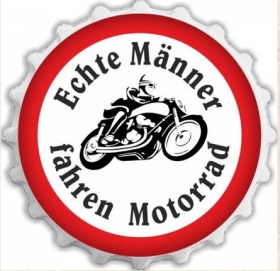 Flaschenöffner / Kapselheber - Echte Männer fahren Motorrad Flaschenöffner / Kapselheber - Echte Männer fahren Motorrad