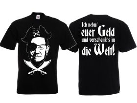 T-Hemd - Scholz - Ich nehm euer Geld und verschenks in die Welt - schwarz T-Hemd - Scholz - Ich nehm euer Geld und verschenks in die Welt - schwarz