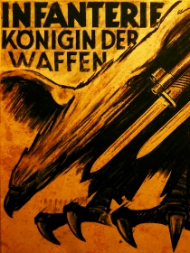 Blechschild - 20x30cm - Infanterie - Königin der Waffen Blechschild - 20x30cm - Infanterie - Königin der Waffen