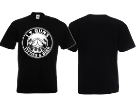 Frauen T-Shirt - I love Guns - Titties & Beer Frauen T-Shirt - I love Guns - Titties & Beer