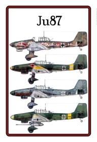 Holzschild - 20x30cm - Junkers Ju87 Holzschild - 20x30cm - Junkers Ju87