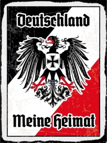 Holzschild - 12x18cm - Deutschland meine Heimat - Motiv 4 Holzschild - 12x18cm - Deutschland meine Heimat - Motiv 4