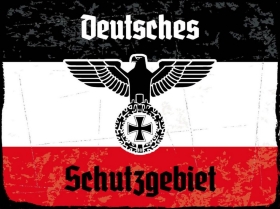 Holzschild - 20x30cm - Deutsches Schutzgebiet - Motiv 4 Holzschild - 20x30cm - Deutsches Schutzgebiet - Motiv 4
