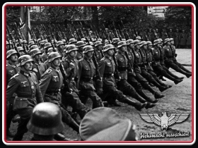 Holzschild - 20x30cm - Wehrmacht marschiert Holzschild - 20x30cm - Wehrmacht marschiert