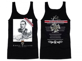 Muskelshirt/Tank Top - Helden für Deutschland - Adolf Galland - schwarz Muskelshirt/Tank Top - Helden für Deutschland - Adolf Galland - schwarz