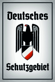 Holzschild - 20x30cm - Deutsches Schutzgebiet - Motiv 5 Holzschild - 20x30cm - Deutsches Schutzgebiet - Motiv 5