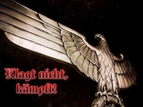 Blechschild - 20x30cm - Klagt nicht, kämpft! Blechschild - 20x30cm - Klagt nicht, kämpft!