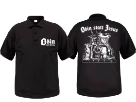 Polo-Shirt - Odin statt Jesus - Motiv 1 Polo-Shirt - Odin statt Jesus - Motiv 1