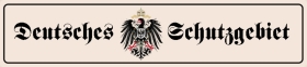 Holzschild - 10x45cm - Deutsches Schutzgebiet Holzschild - 10x45cm - Deutsches Schutzgebiet