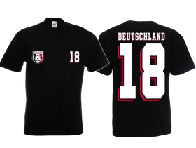 T-Hemd - Fußball - Deutschland - Trikot 18 - Motiv 1 T-Hemd - Fußball - Deutschland - Trikot 18 - Motiv 1