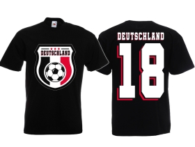 T-Hemd - Fußball - Deutschland - Trikot 18 - Motiv 2 T-Hemd - Fußball - Deutschland - Trikot 18 - Motiv 2
