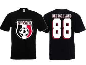 T-Hemd - Fußball - Deutschland - Trikot 88 - Motiv 2 T-Hemd - Fußball - Deutschland - Trikot 88 - Motiv 2