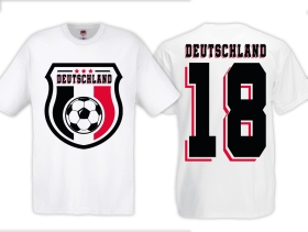 T-Hemd - Fußball - Deutschland - Trikot 18 - Motiv 2 T-Hemd - Fußball - Deutschland - Trikot 18 - Motiv 2