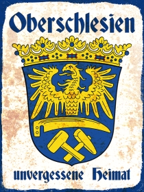 Holzschild - 30x40cm - Oberschlesien - Unvergessene Heimat Holzschild - 30x40cm - Oberschlesien - Unvergessene Heimat