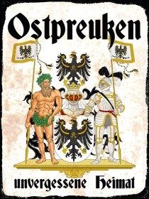 Holzschild - 30x40cm - Ostpreußen - Unvergessene Heimat Holzschild - 30x40cm - Ostpreußen - Unvergessene Heimat