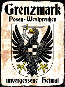 Holzschild - 20x30cm - Grenzmark - Posen-Westpreußen - Unvergessene Heimat Holzschild - 20x30cm - Grenzmark - Posen-Westpreußen - Unvergessene Heimat
