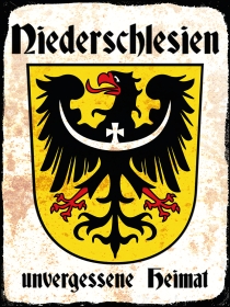 Holzschild - 20x30cm - Niederschlesien - Unvergessene Heimat Holzschild - 20x30cm - Niederschlesien - Unvergessene Heimat