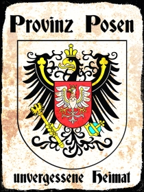 Holzschild - 20x30cm - Provinz Posen - Unvergessene Heimat Holzschild - 20x30cm - Provinz Posen - Unvergessene Heimat