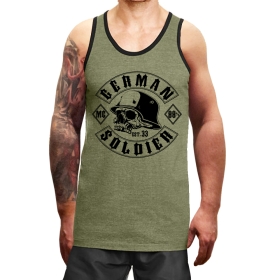 Muskelshirt/Tank Top - Used Look - German Soldier - heather grün +++RAUSVERKAUF+++ Muskelshirt/Tank Top - Used Look - German Soldier - heather grün +++RAUSVERKAUF+++
