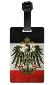 Gepäckanhänger - schwarz-weiß-rot - vintage mit Adler Gepäckanhänger - schwarz-weiß-rot - vintage mit Adler