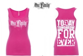 Frauen Top - One Family - fuchsia Frauen Top - One Family - fuchsia