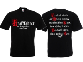 T-Hemd - Kraftfahrer - Mit Leib und Seele T-Hemd - Kraftfahrer - Mit Leib und Seele
