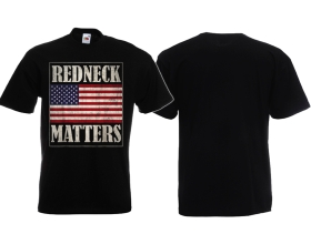 T-Hemd - Redneck Matters - US Flagge - schwarz T-Hemd - Redneck Matters - US Flagge - schwarz