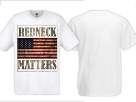 T-Hemd - Redneck Matters - US Flagge - weiß T-Hemd - Redneck Matters - US Flagge - weiß
