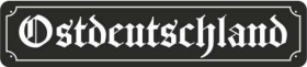 Blechschild - Ostdeutschland - XXL-Version - S236 (414) Blechschild - Ostdeutschland - XXL-Version - S236 (414)