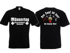 T-Hemd - Männertag - Biervernichtungs-Kommando - schwarz T-Hemd - Männertag - Biervernichtungs-Kommando - schwarz
