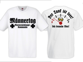 T-Hemd - Männertag - Biervernichtungs-Kommando - weiß T-Hemd - Männertag - Biervernichtungs-Kommando - weiß
