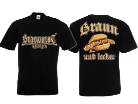 T-Hemd - Bratwurst Thüringen - Braun und Lecker - schwarz T-Hemd - Bratwurst Thüringen - Braun und Lecker - schwarz