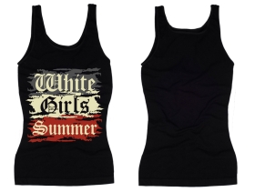 Frauen Top - White Girls Summer - vintage - schwarz Frauen Top - White Girls Summer - vintage - schwarz