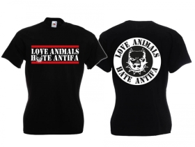 Frauen T-Shirt - Love Animals - schwarz Frauen T-Shirt - Love Animals - schwarz