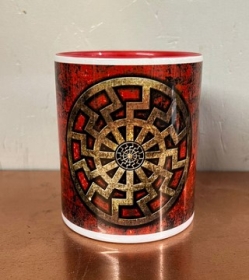 Tasse - rot - Schwarze Sonne - Neue Generation Tasse - rot - Schwarze Sonne - Neue Generation