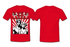 Frauen T-Shirt - Ihr werdet uns nicht austauschen! - rot Frauen T-Shirt - Ihr werdet uns nicht austauschen! - rot
