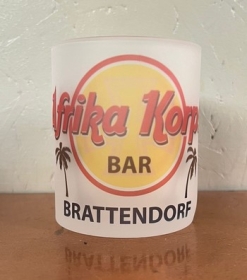 Glas Tasse - Afrikakorps Bar - Brattendorf - Motiv 2 Glas Tasse - Afrikakorps Bar - Brattendorf - Motiv 2